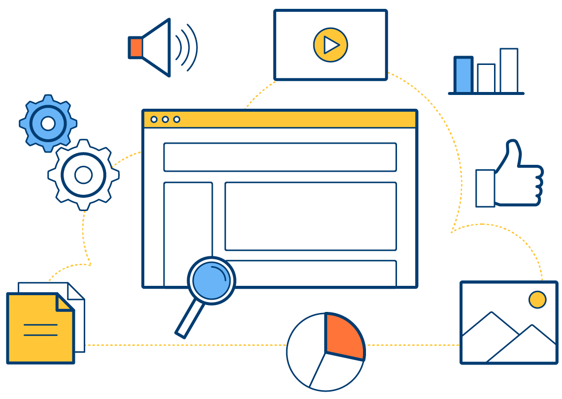 Marketing portal illustration