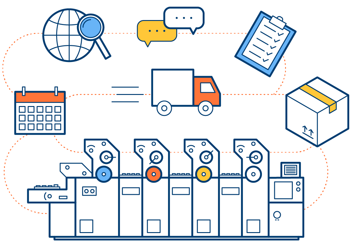 Print management illustration